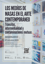 Cartel Los medios de masas en el arte contemporáneo