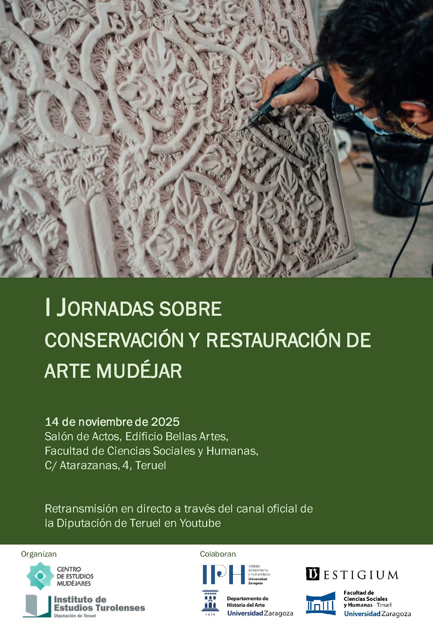 Cartel I Jornadas sobre Conservación y Restauración de Arte Mudéjar