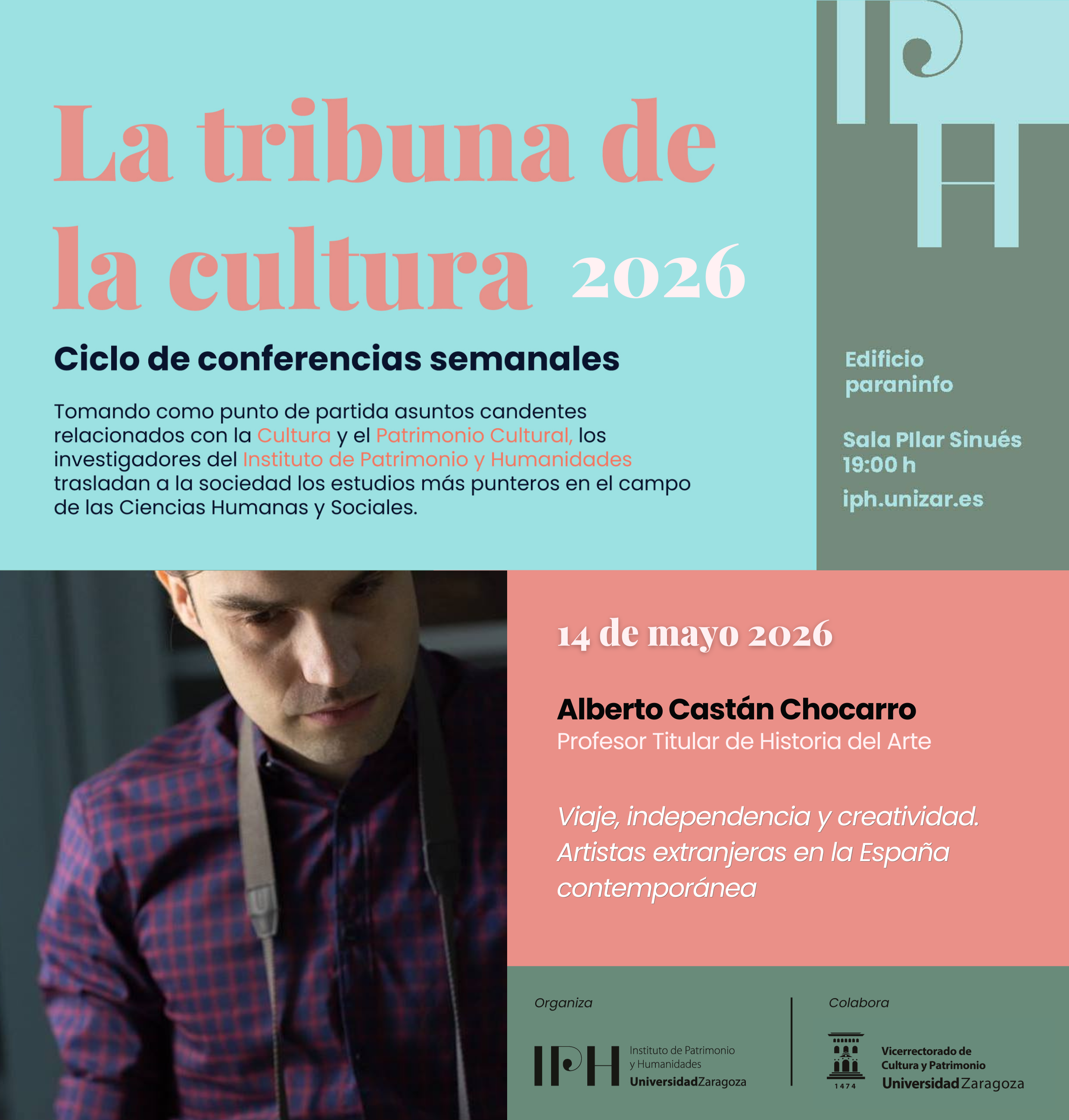 Alberto Castán en la Tribuna de la Cultura